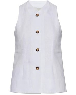 Posse Dakota Linnen Vest - Wit
