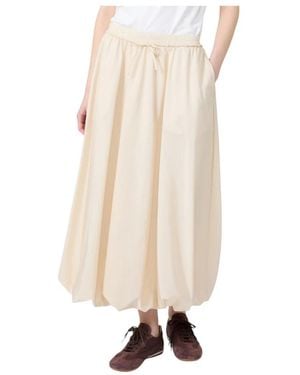 Weekend by Maxmara Rokken ,Katoen Midi Rokken - Naturel