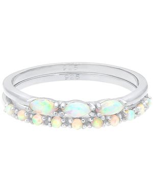 Elli Jewelry Opalen Ring - Blauw