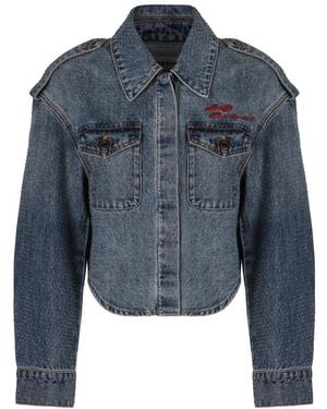 Self-Portrait Denim Jackets - Blue
