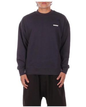 Barrow Hoodies & Sweatvesten ,Grijs ,Katoen Logo Front Sweatshirt - Blauw