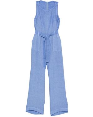 120% Lino Jumpsuits - Azul