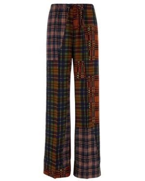Dries Van Noten Wide Trousers - Brown