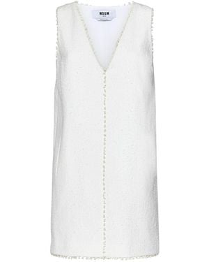 MSGM Sleeveless Tops - White