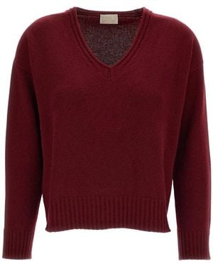 Drumohr V-Neck Knitwear - Red