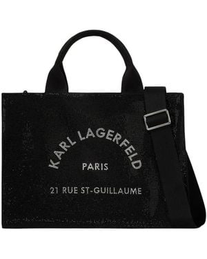 Karl Lagerfeld Tote Bags - Nero