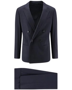 Giorgio Armani Double Breasted Suits - Blue