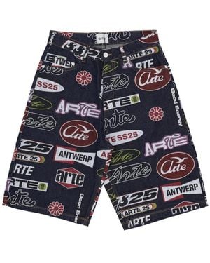 Arte' Denim Shorts - Blue