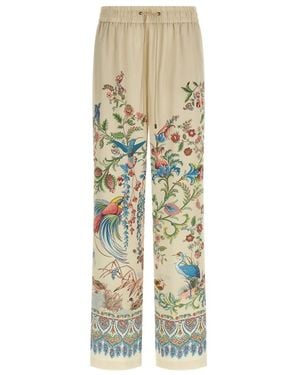 Etro Wide Trousers - Metallic
