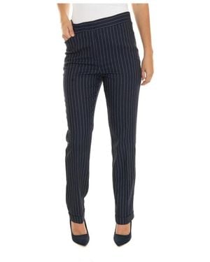 Pennyblack Fantasie Gestreifte Hose - Blau