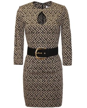 SIMONA CORSELLINI Short Dresses - Brown