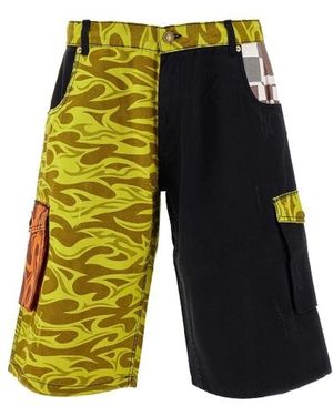 ERL Cargo bermuda shorts block design - Gelb