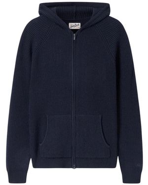 MC2 Saint Barth Malcolm Volledige Rits Ribgebreid - Blauw