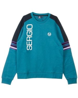 Sergio Tacchini Hoodies & Sweatvesten ,Blauw ,Sweatshirts