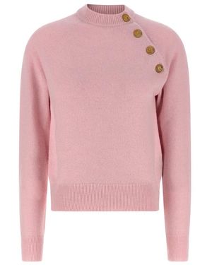 Balmain Round-Neck Knitwear - Rose