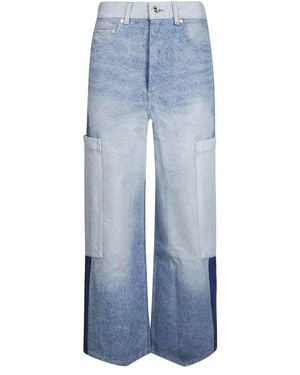 Ganni Wide Jeans - Azul