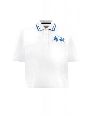 La Martina Tops ,Wit ,Katoen Clementina Polo