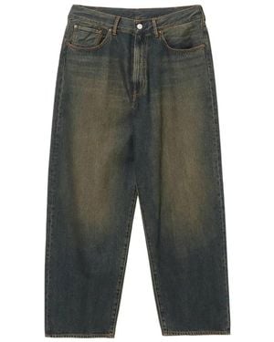Beams Plus Weite Denim-Hose - Grün