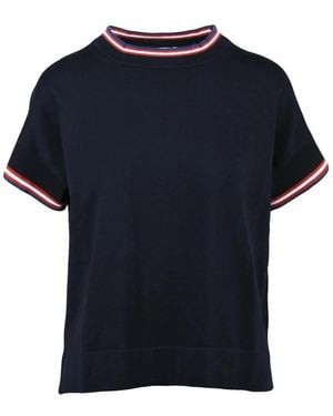 Alpha Studio Round-Neck Knitwear - Blue