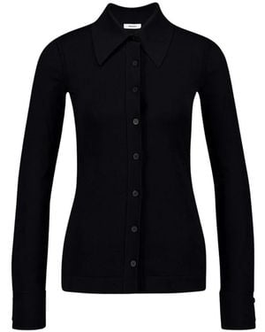 Ferragamo Zwarte Gebreide Vest Met Knopen