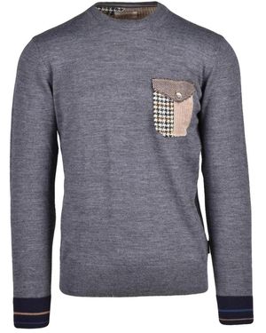 Bob Pullover Girocollo - Blau