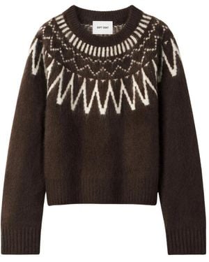 Soft Goat Round-Neck Knitwear - Noir