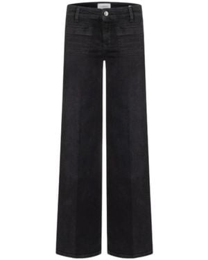 Cambio Wide Jeans - Black