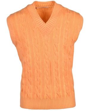 Kangra Sleeveless Jumpers - Orange