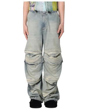 DIESEL Wide Jeans - Grigio