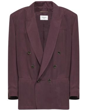 Saint Laurent Blazers - Purple