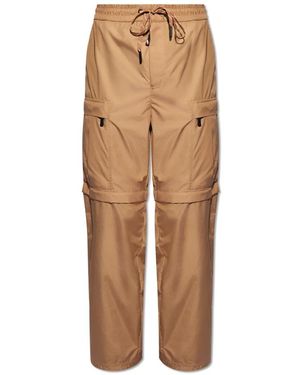 Moncler Straight Trousers - Natural
