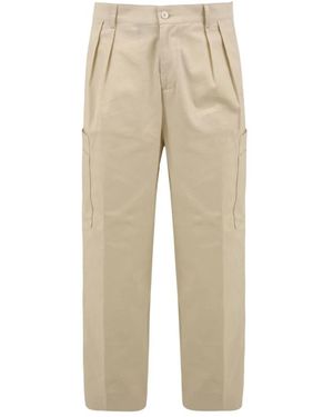 Daniele Alessandrini Straight Trousers - Natural