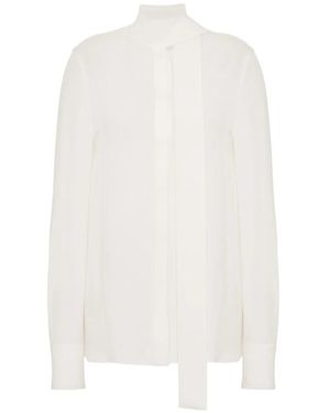 Valentino Georgette Blouse - Wit