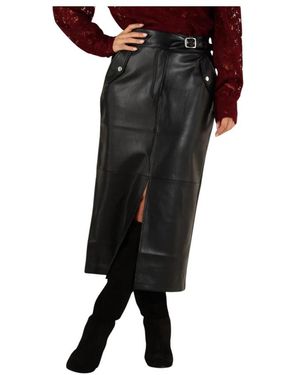 Aaiko Midi Skirts - Zwart