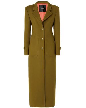 Pinko Single-Breasted Coats - Verde