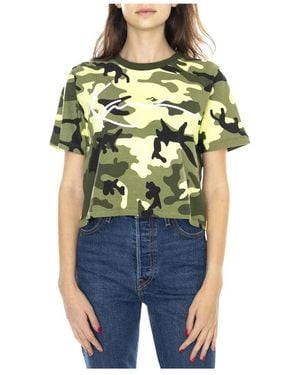 Karlkani Signature Crop Wijde T-Shirt - Meerkleurig