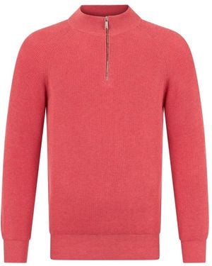 Moorer V-Neck Knitwear - Red