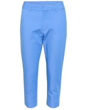 Kaffe Cropped Trousers - Azul
