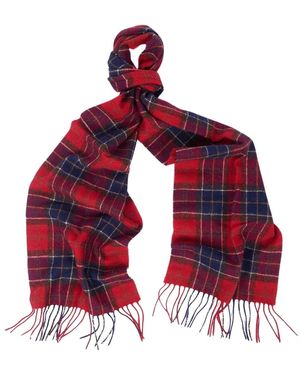 Barbour Tartan Lammwollschal - Rot
