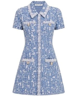 Self-Portrait Short Dresses - Azul
