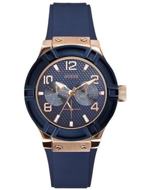 Guess Accessoires ,Roze ,W0571L1 Jet Setter Horloge - Blauw
