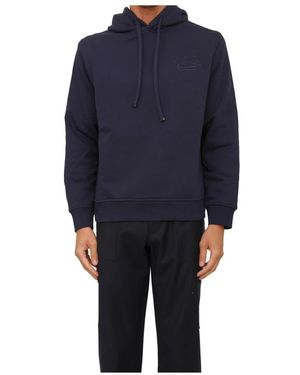 Etro Hoodies & Sweatvesten ,Blauw ,Katoen Hoodie Sweatshirt