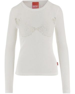DIESEL Round-Neck Knitwear - Blanco