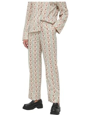Notes Du Nord Straight Trousers - Neutre