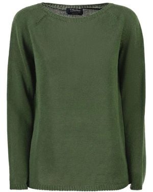 Max Mara Round-Neck Knitwear - Verde