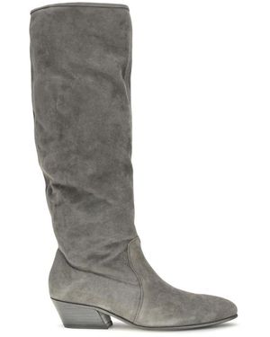 Pedro Garcia Schoenen ,Grijs ,Suède Hoge Suède Laarzen