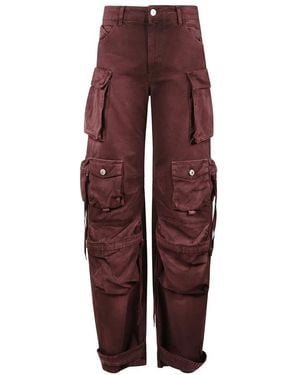 The Attico Straight Trousers - Purple