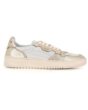 LEMARGO Weiße bicolor-ledersneaker