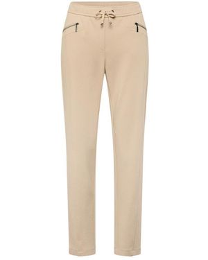Rabe Broeken ,Leer Slim-Fit Broeken - Naturel