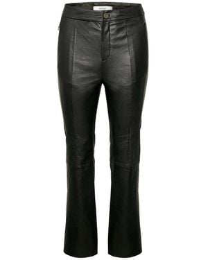Gestuz Leather Trousers - Grijs